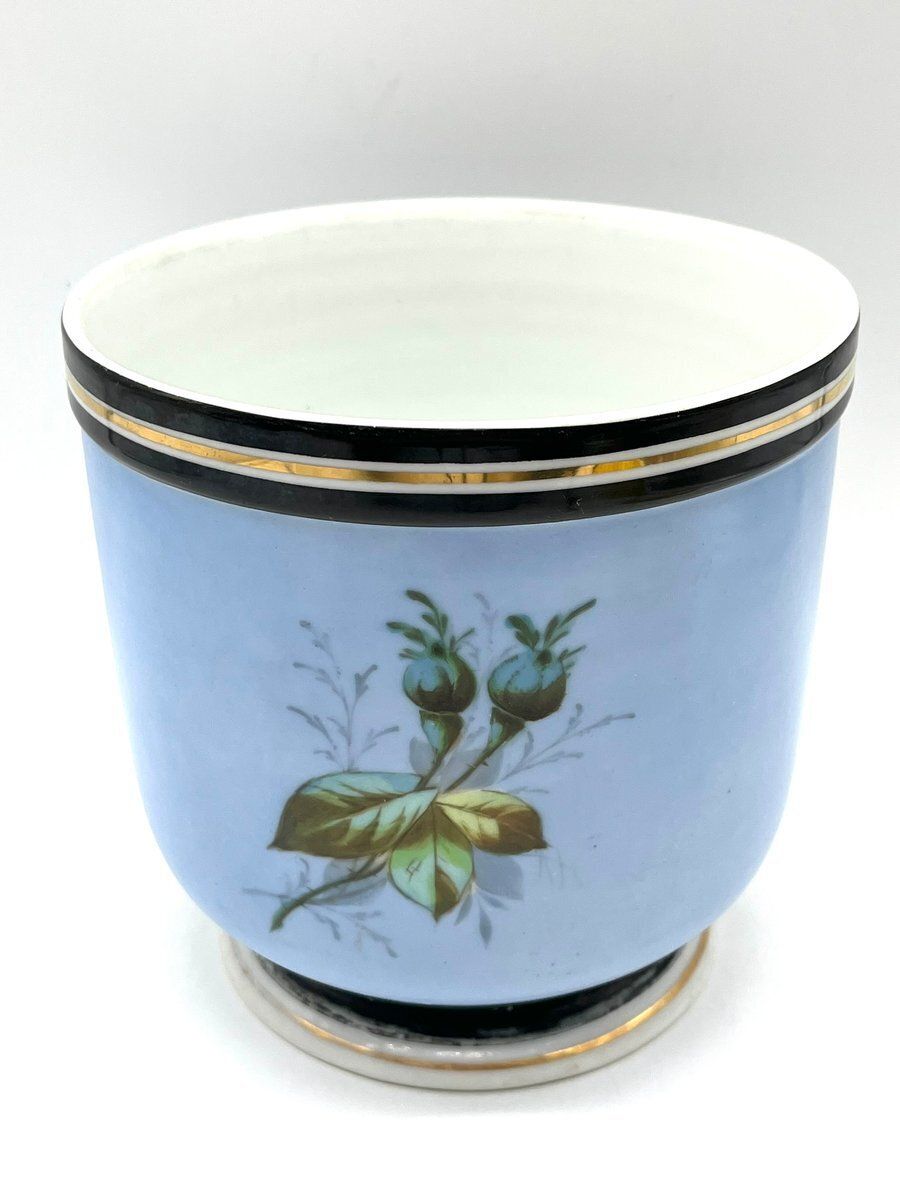 Home Decor Antique Porcelain Cachepot, France, 1900 photo