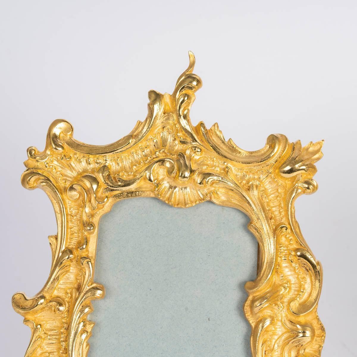 Pair Of Gilt Bronze Picture Frames, 19th Century, Napoleon III Period. photo for sale