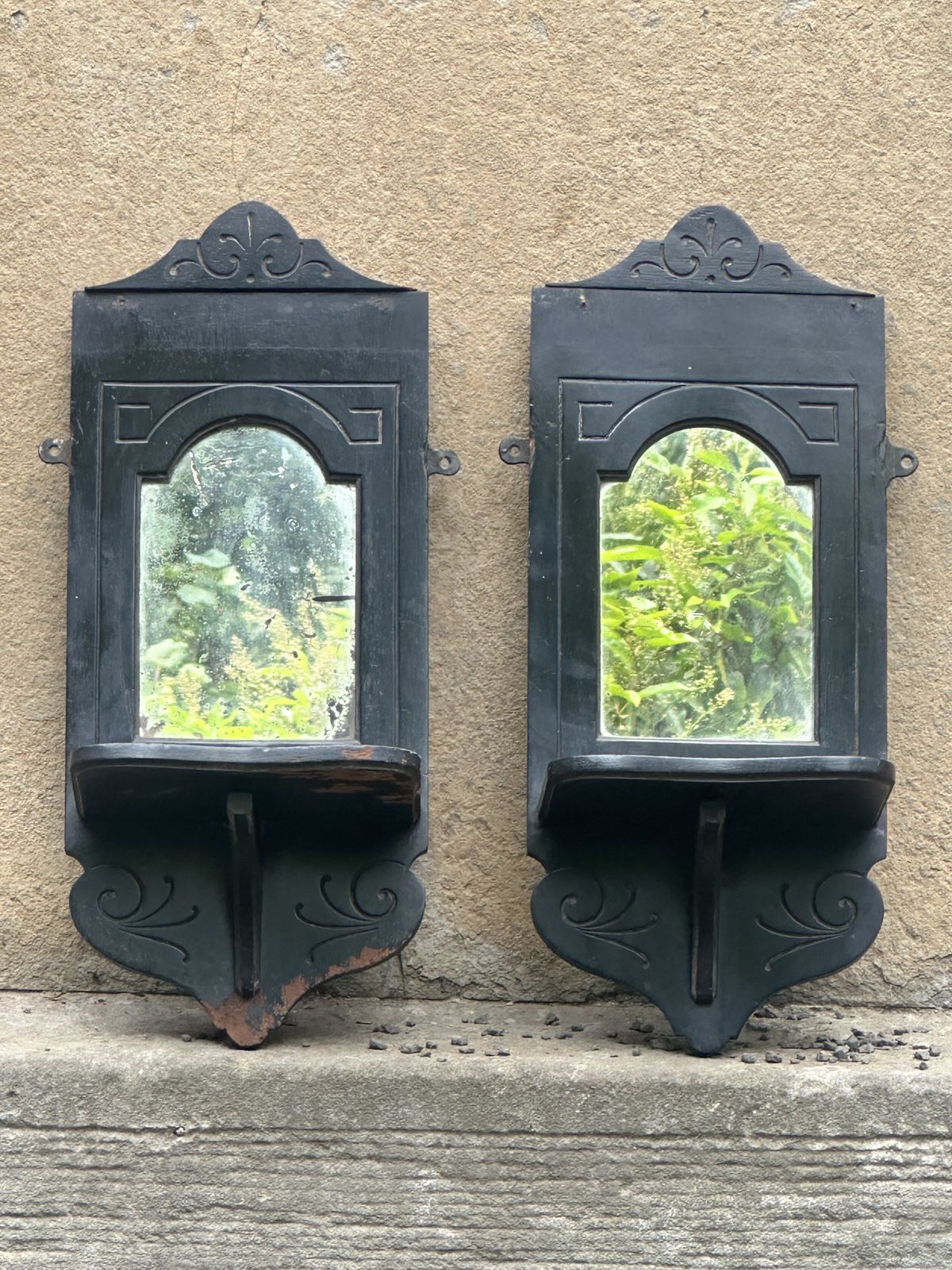 A Pair Of Small Late 19th Century Girandoles, In The Manner Of Cottier & Co. photo for sale
