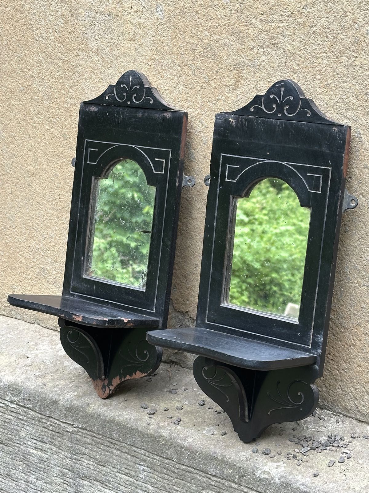 A Pair Of Small Late 19th Century Girandoles, In The Manner Of Cottier & Co.