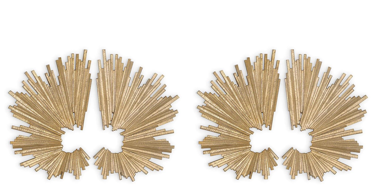 Wall Object Set Of 2 In Gold Finish photo vinterior