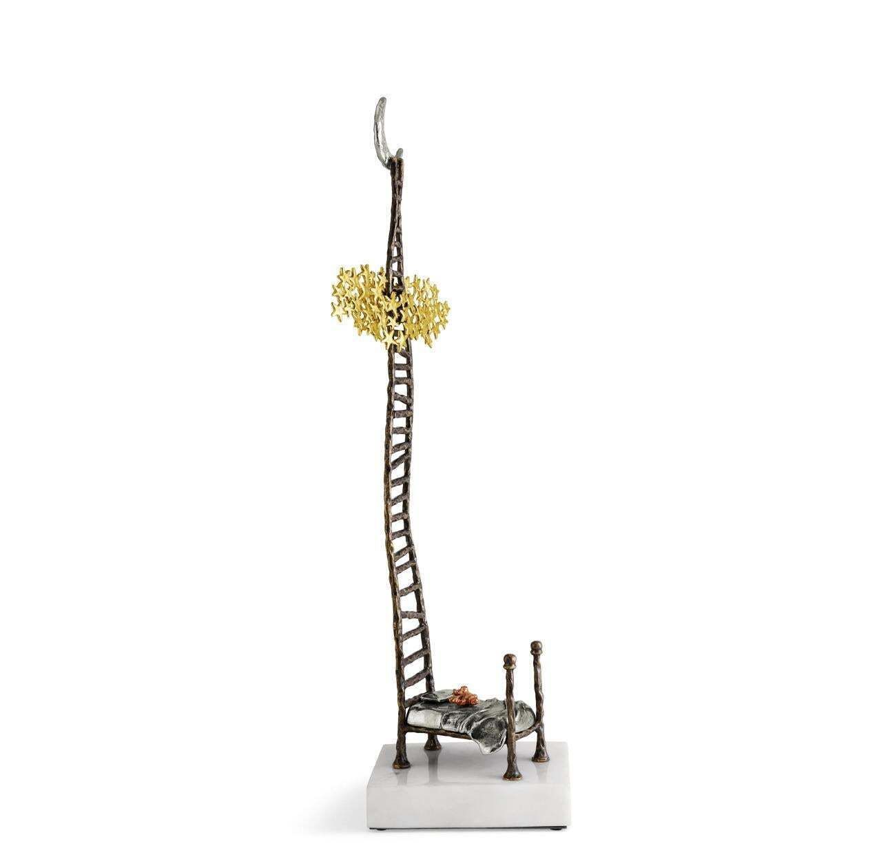 Pair Of Dream Sculptures In Brass, Nickel And Marble, Limited Edition photo 2511.0