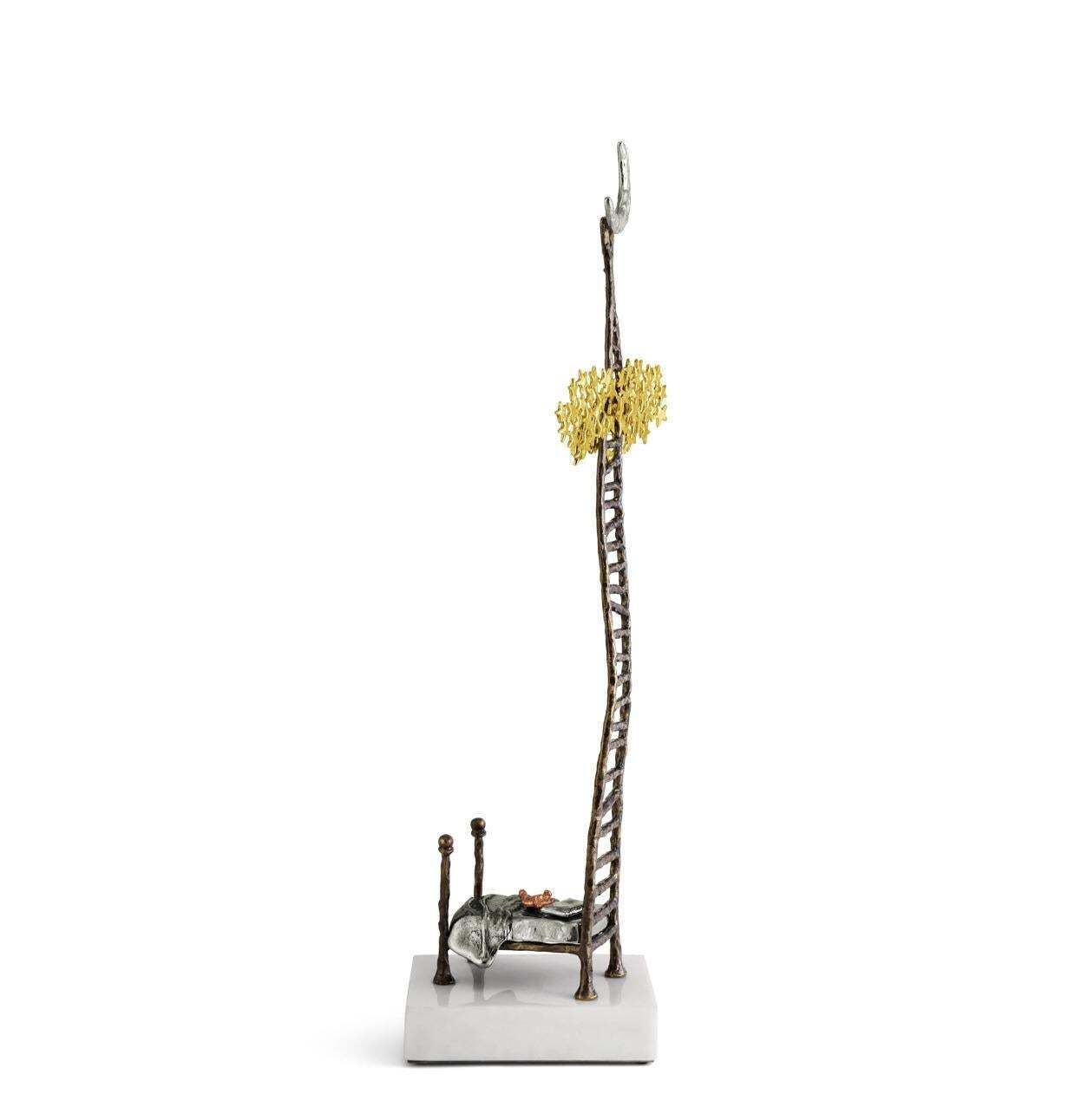 Pair Of Dream Sculptures In Brass, Nickel And Marble, Limited Edition photo buy