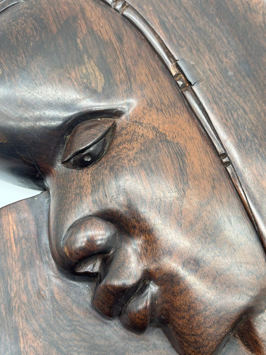 African Maasai Sculpture In Makassar Ebony, 1970s photo buy