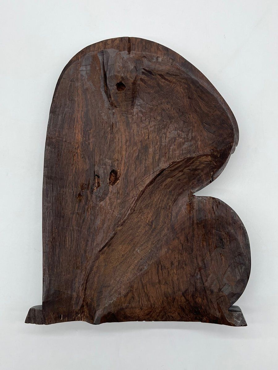 327.0 African Maasai Sculpture In Makassar Ebony, 1970s photo