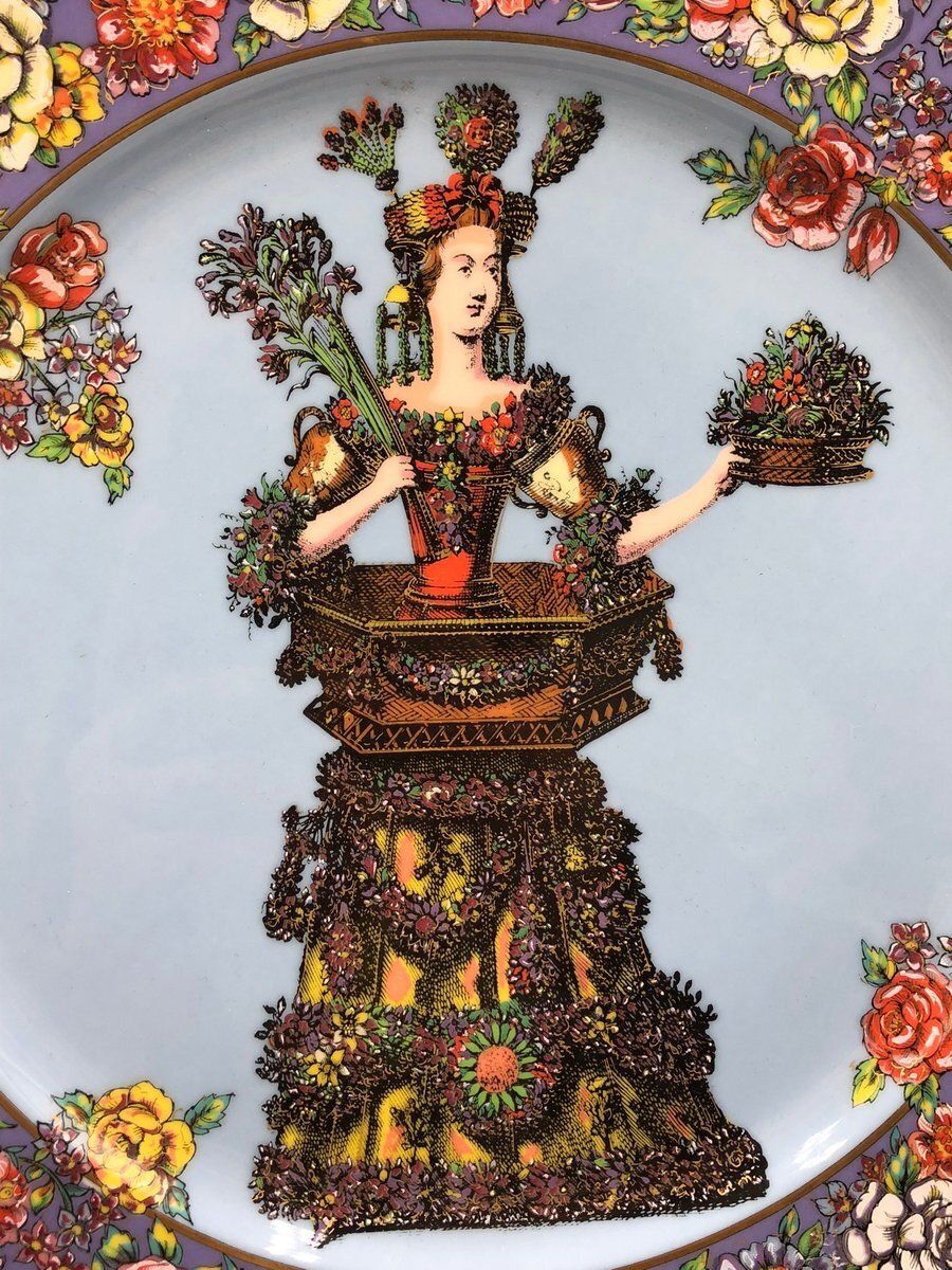 photo for sale Four Seasons Decorative Plates By Versace For Rosenthal, 1990s, Set Of 4