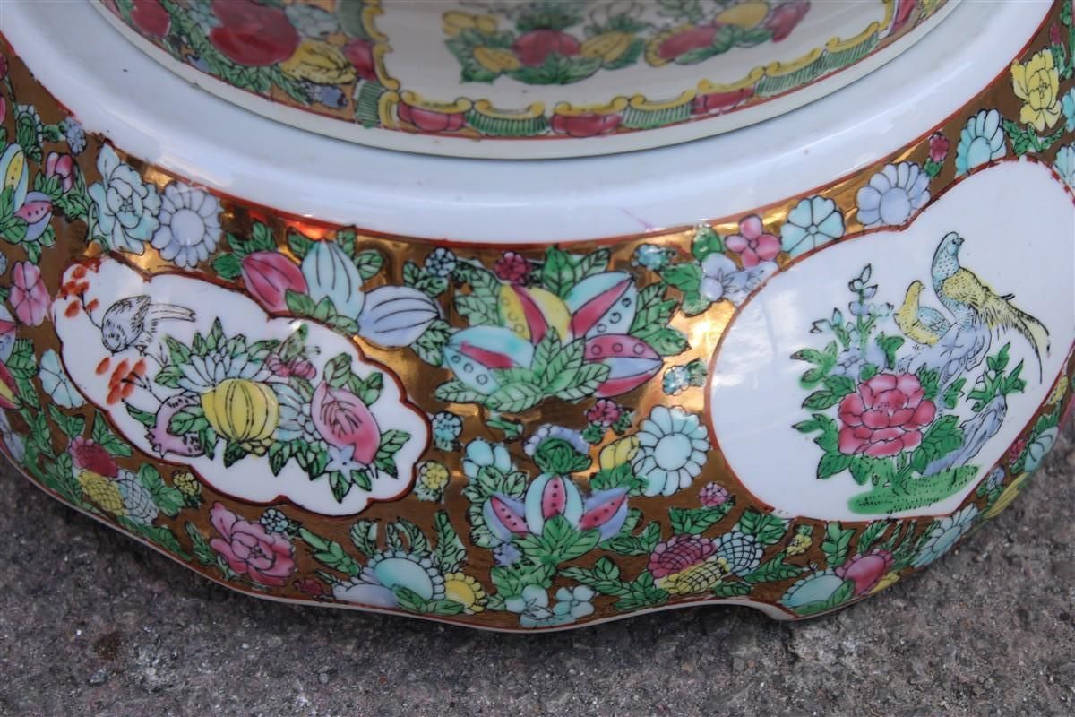 photo buy Large Oriental Chinese Floral Vase With Dragons In 24kt Gold  Qing Dynasty