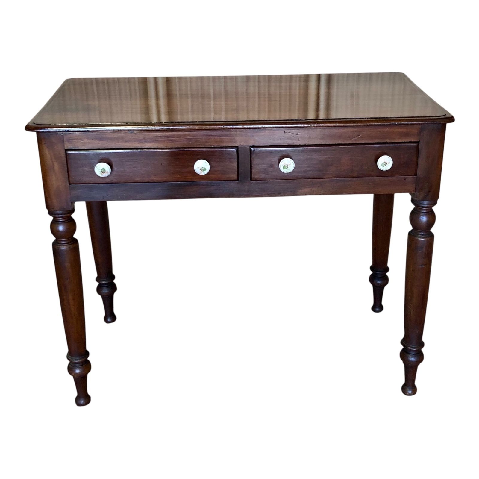 Antique Mahogany Hall Or Writing Table photo furniture
