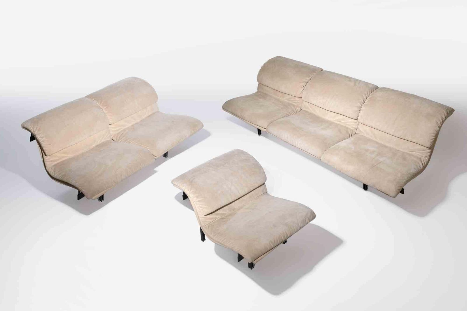 “Wave” Modular Living Room Suite By Giovanni Offredi For Saporiti, Italy 1970 photo for sale