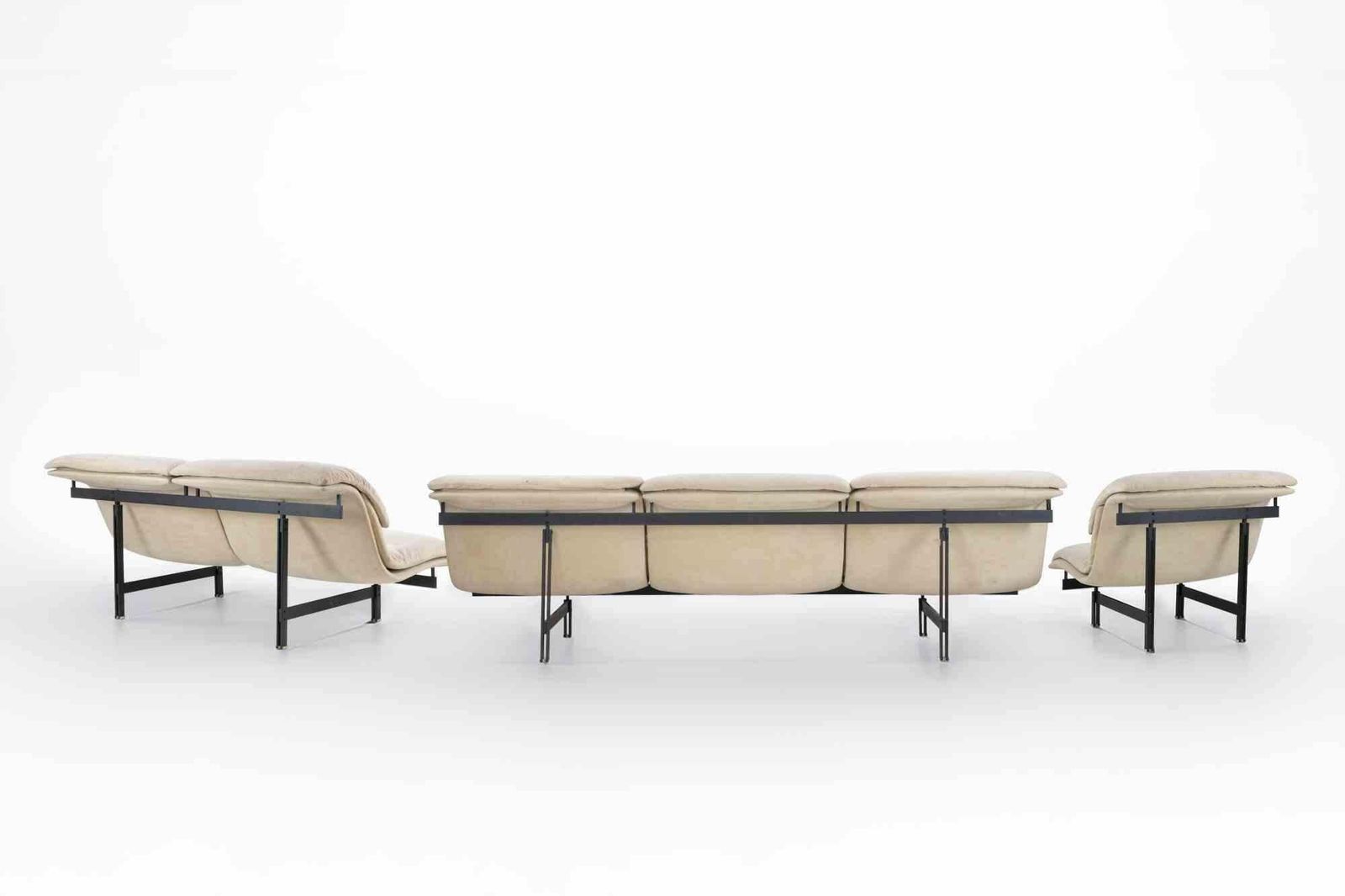 “Wave” Modular Living Room Suite By Giovanni Offredi For Saporiti, Italy 1970 photo Furniture