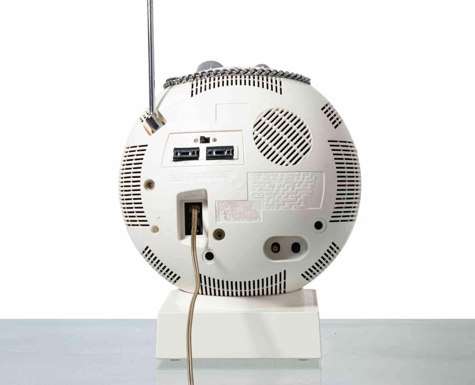 Vintage Jvc “Videosphere” Portable Television Model 3240, 1970s photo vinterior