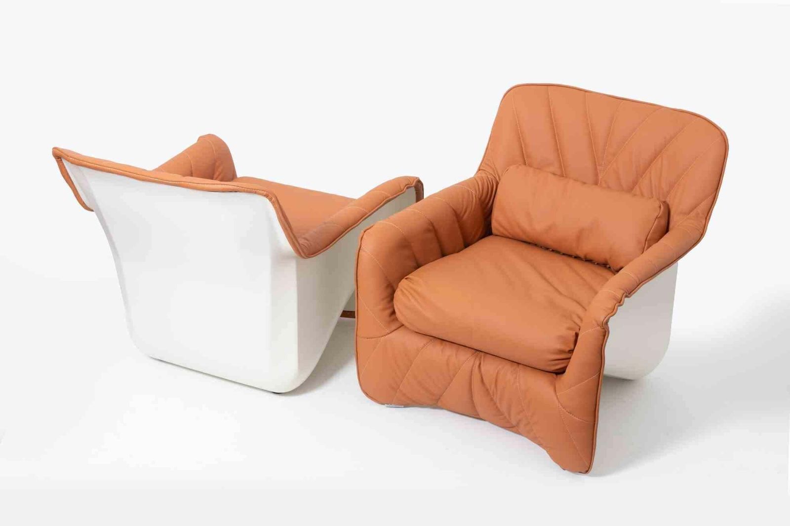 Pair Of Armchairs Model "Bicia" By Carlo Bartoli For Arflex, 1970s photo vinterior