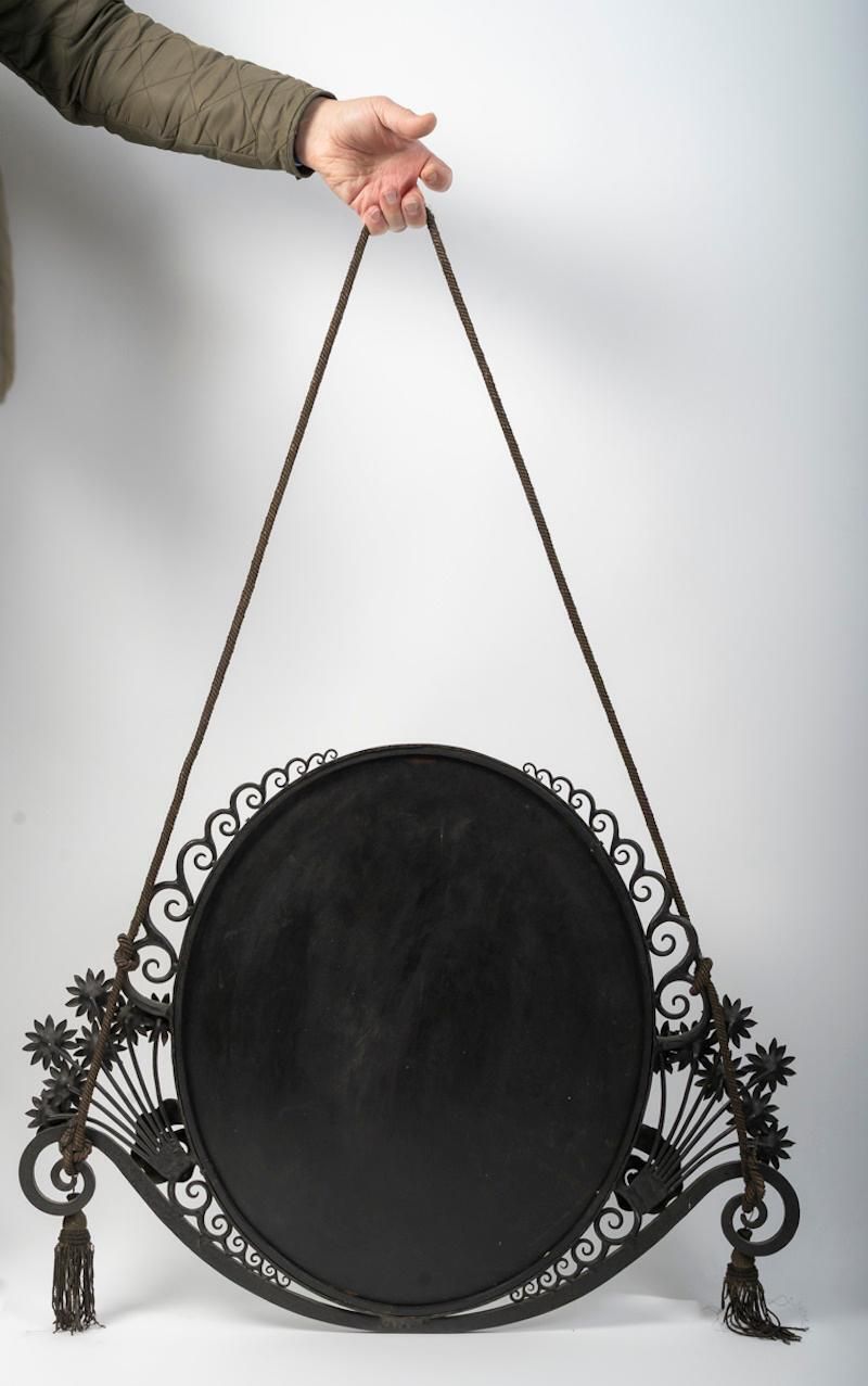 Art Deco Era Wrought Iron Mirror, 1930. photo furniture
