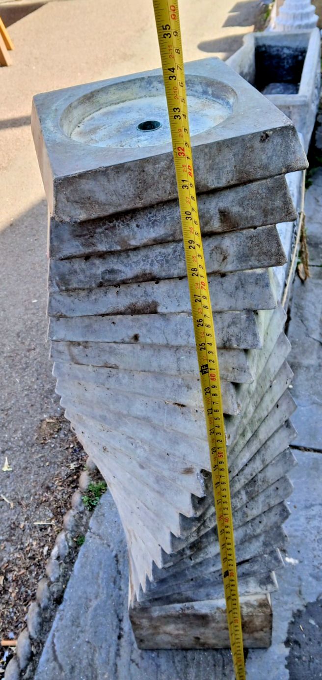Contemporary Concrete Garden Water Fountain Column photo 125.0