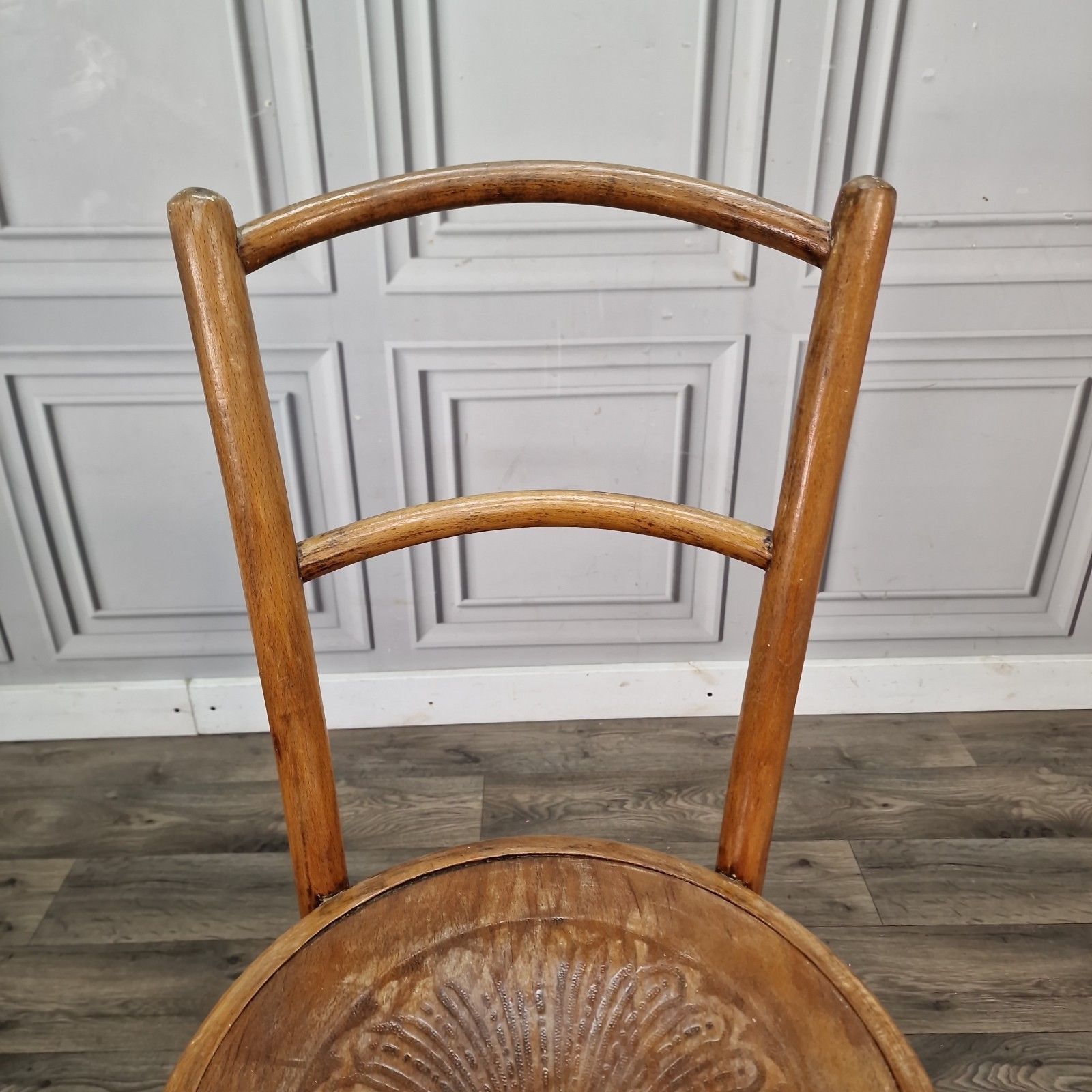 Vintage Mundus Bentwood Chair Pressed Seat Cafe Bistro Style Retro Mid Century photo 90.0