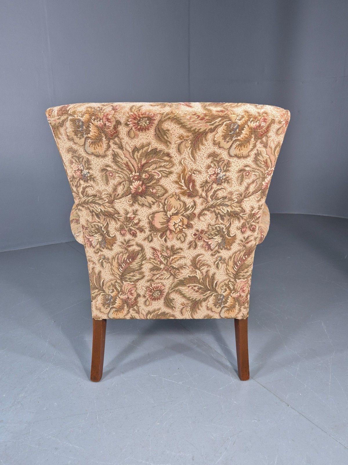photo furniture Vintage Parker Knoll Retro 1960s Armchair Floral Upholstery Beech Frame Eb12167