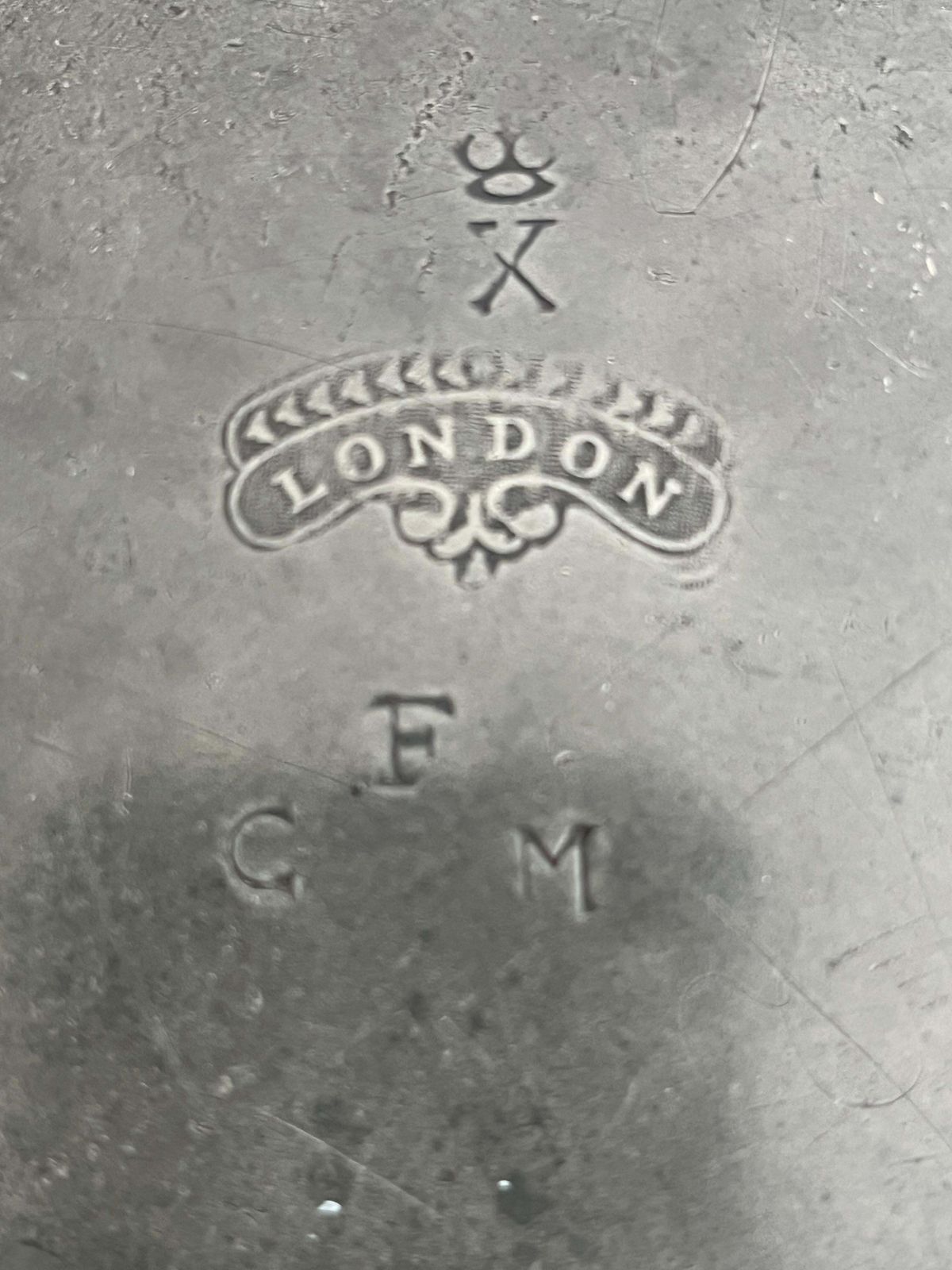 photo furniture George III Tinnen Bord, Volledig Londen Gestempeld, Engels, ca. 1760