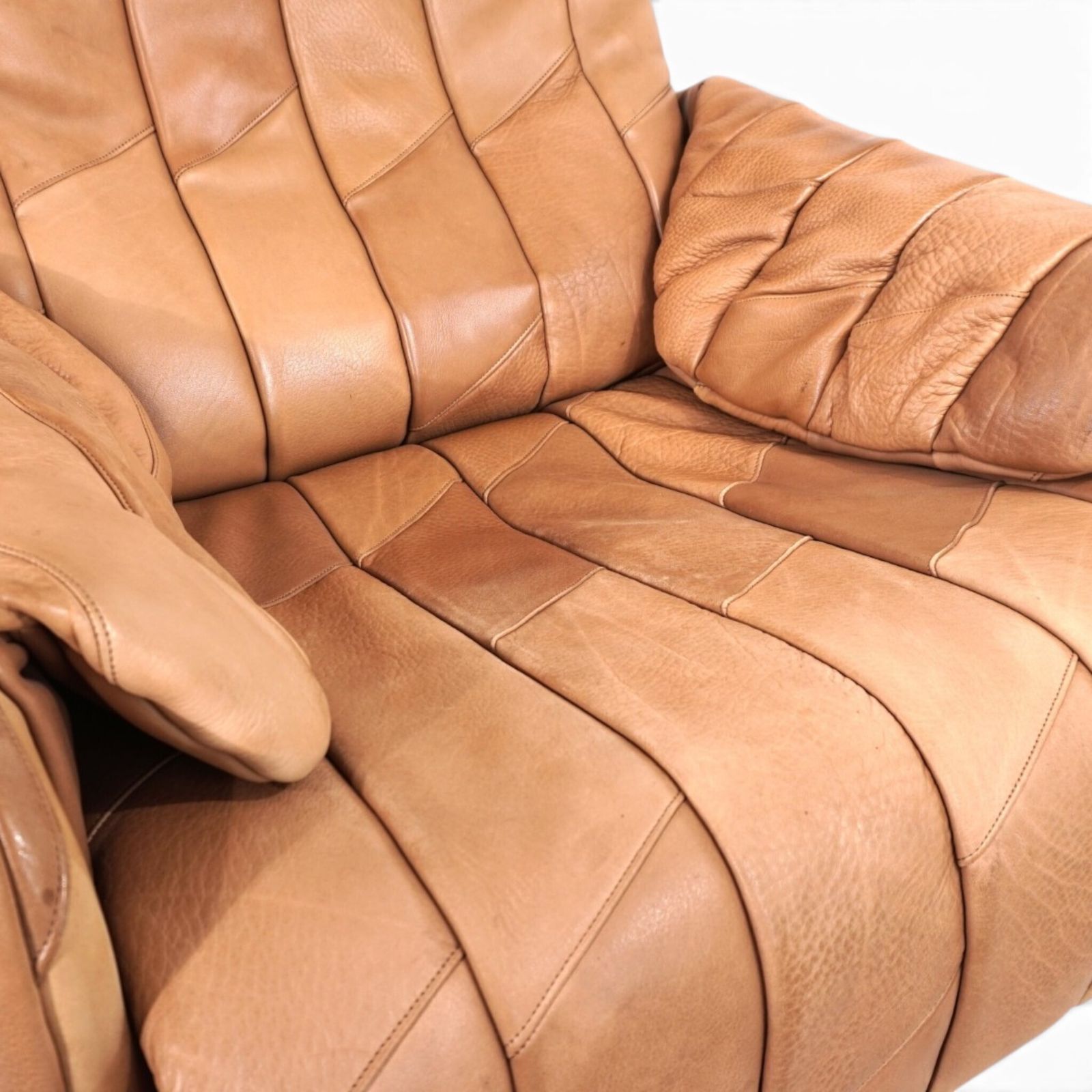 De Sede Ds 50 Buffalo Leather Patchwork Lounge Chair, 1970 photo buy