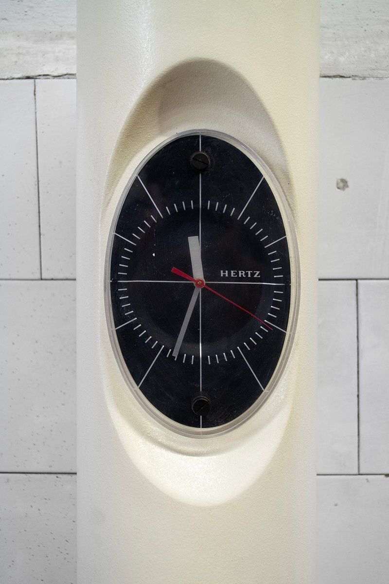 Column Clock, Calendar And Thermometer From Turati, 1970s photo Home Decor