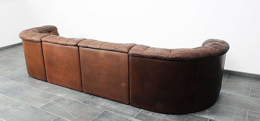 Ds11 Modular Sofa From De Sede, 1970s, Set Of 4 photo vinterior