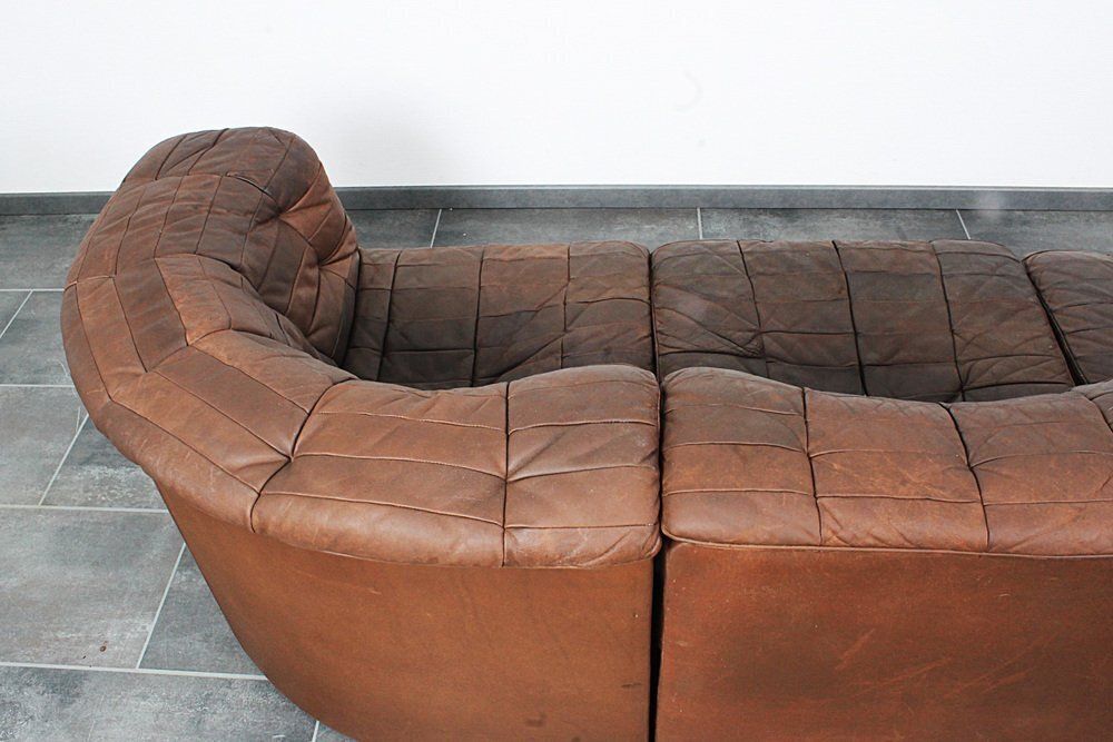 Furniture Ds11 Modular Sofa From De Sede, 1970s, Set Of 4 photo