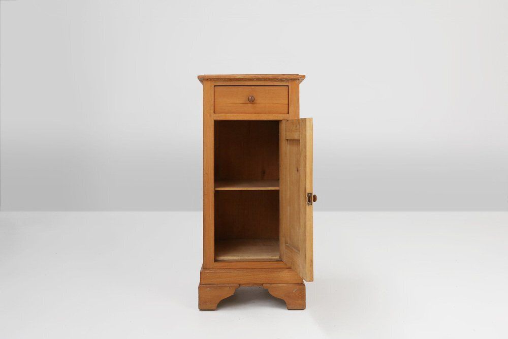 Art Deco Nightstand In Pine Wood, France, 1930s photo 1298.0