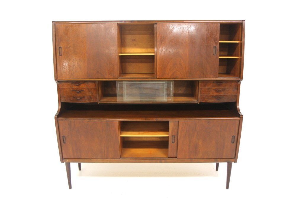Enfilade scandinave en noyer, Suède, années 1960 photo vinterior