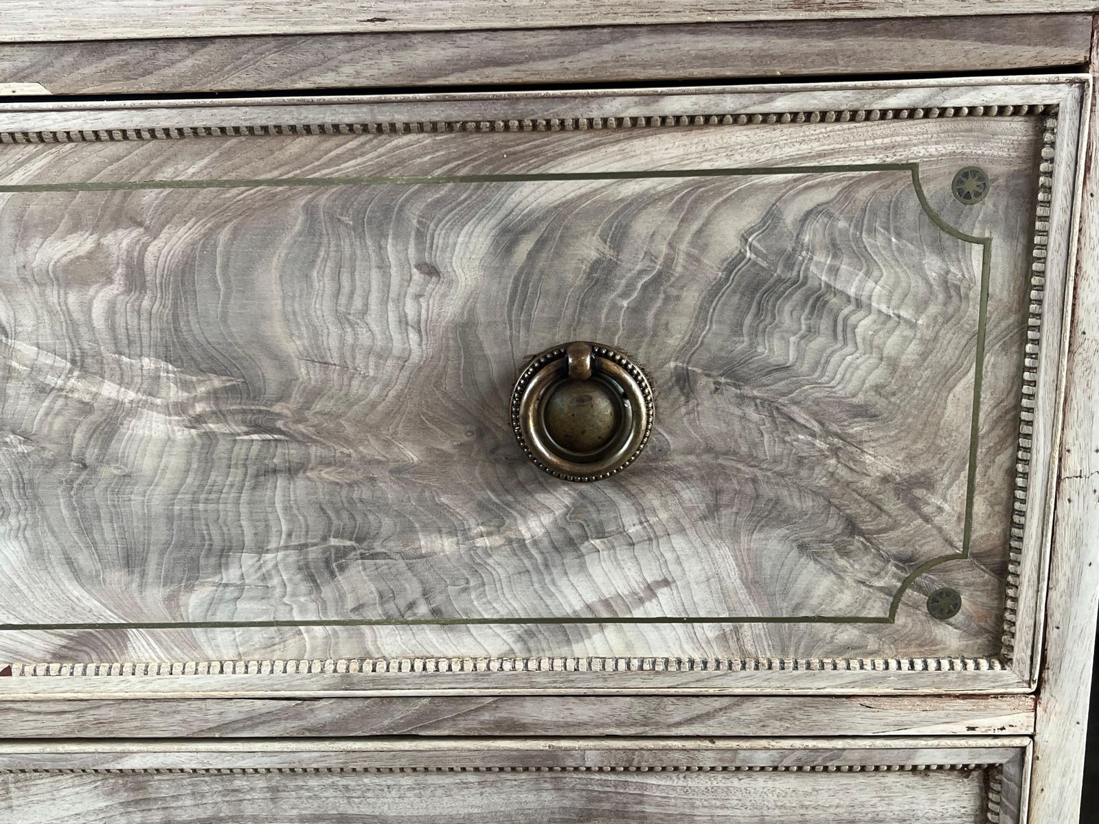 Furniture 18th Century English Georgian Bleached Mahogany Secretary Bookcase photo