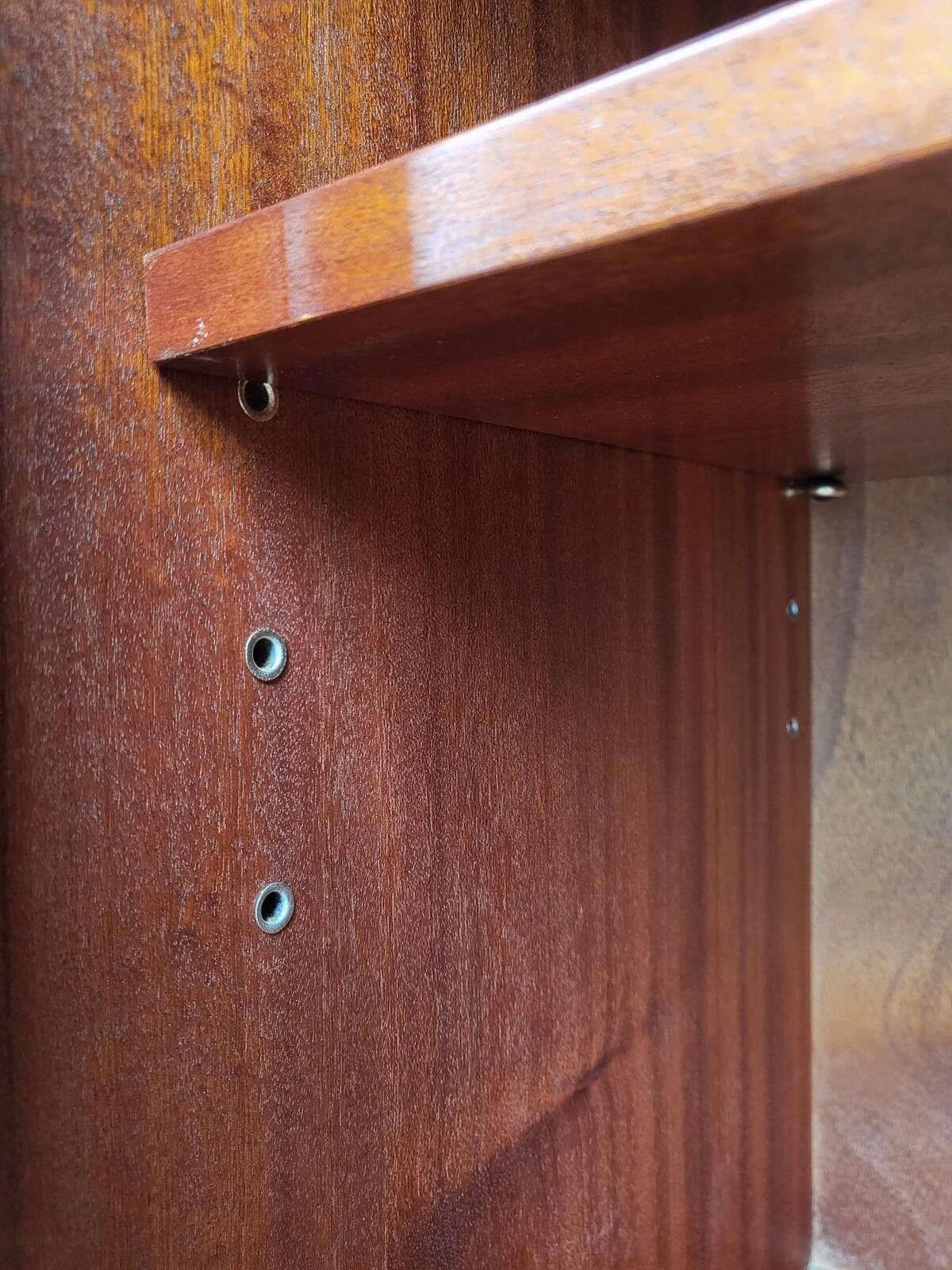 Furniture Antique Repro Large 3 Door Glazed Bookcase Cabinet Shelves photo