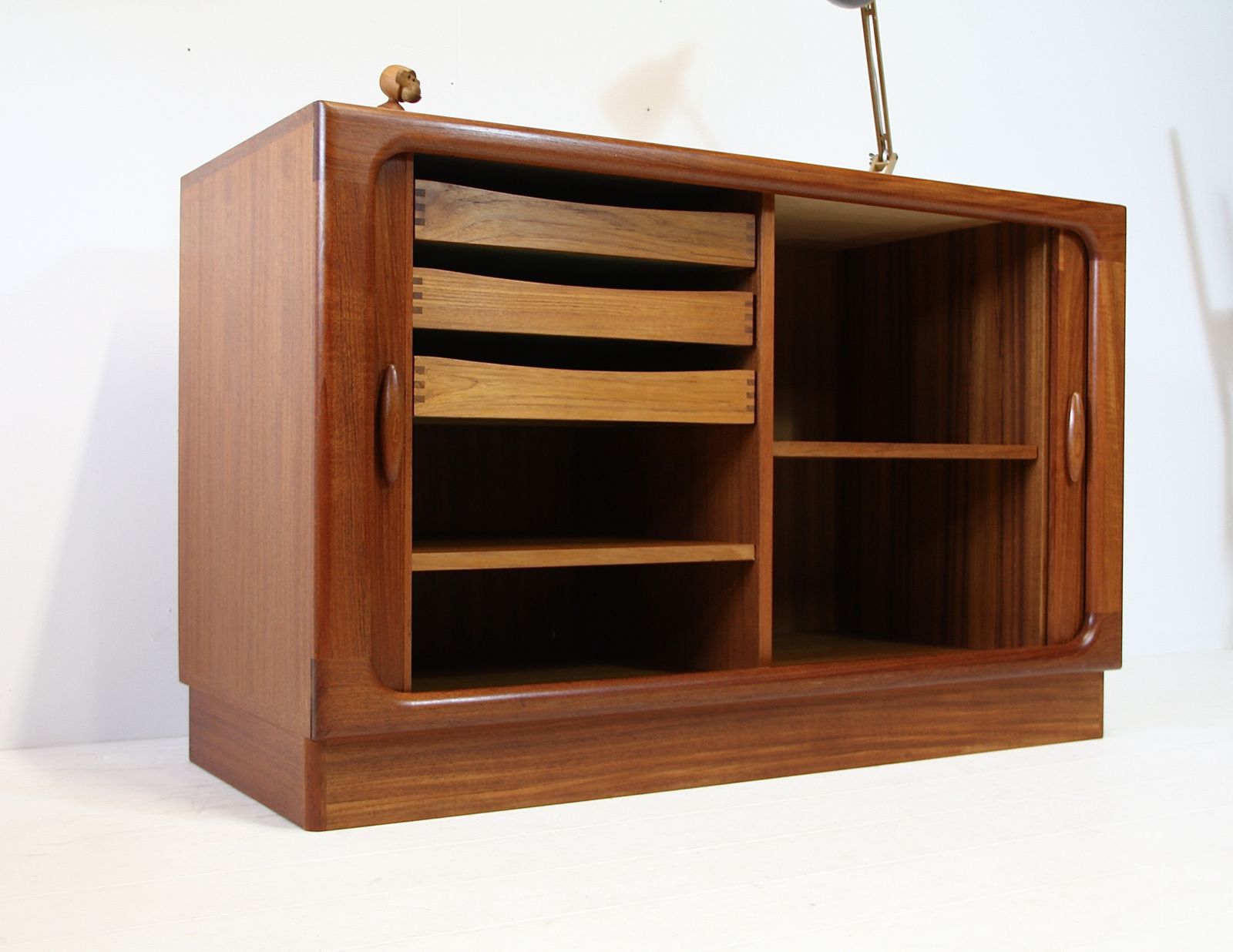 Dyrlund Tambour Teak Sideboard   Mid Century Danish 1960s photo 730.0