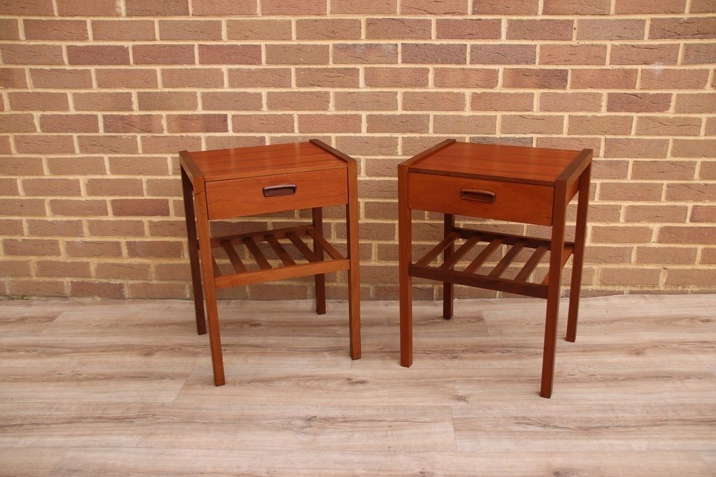 photo for sale Pair Of Myers Mid Century Bedside Tables