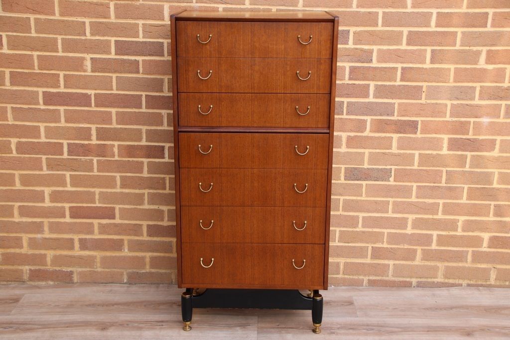 G Plan E Gomme Mid Century Teak Wood Chest Of Drawers photo furniture