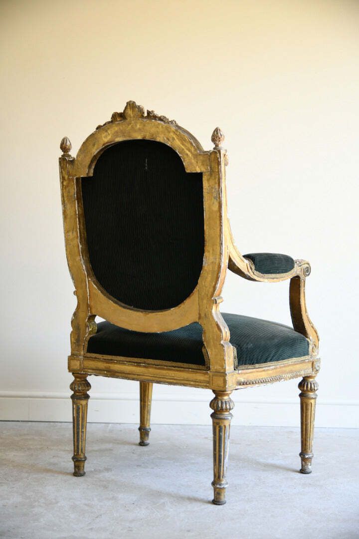 Antique Louis XVI Style Fauteuil Armchair photo for sale
