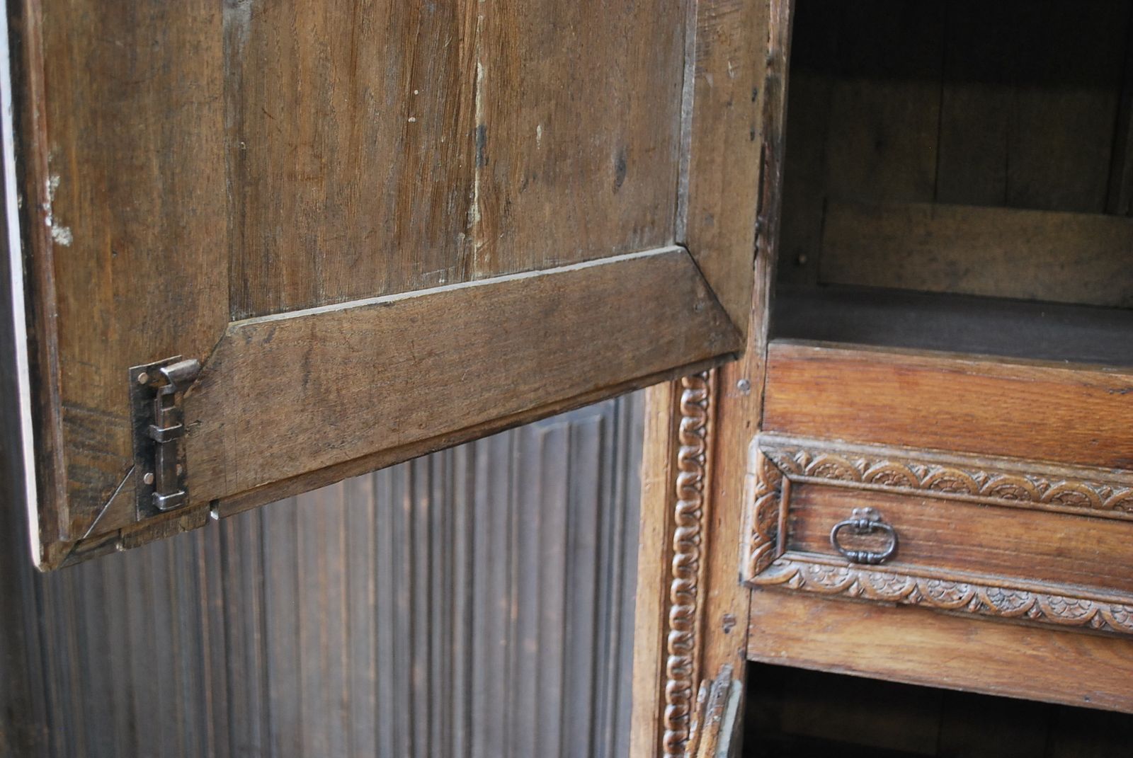 Antique French Housekeepers Cupboard photo Furniture