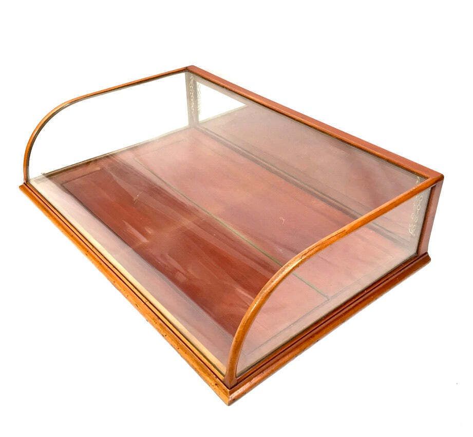 Antique Large Sized Haberdashery Shop Counter Glass Dome Display Cabinet C.1910.