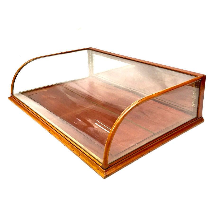 Antique Large Sized Haberdashery Shop Counter Glass Dome Display Cabinet C.1910. photo furniture