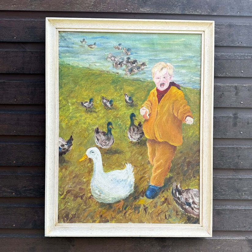 Duck  Duck Goose   Original Piece photo vintage