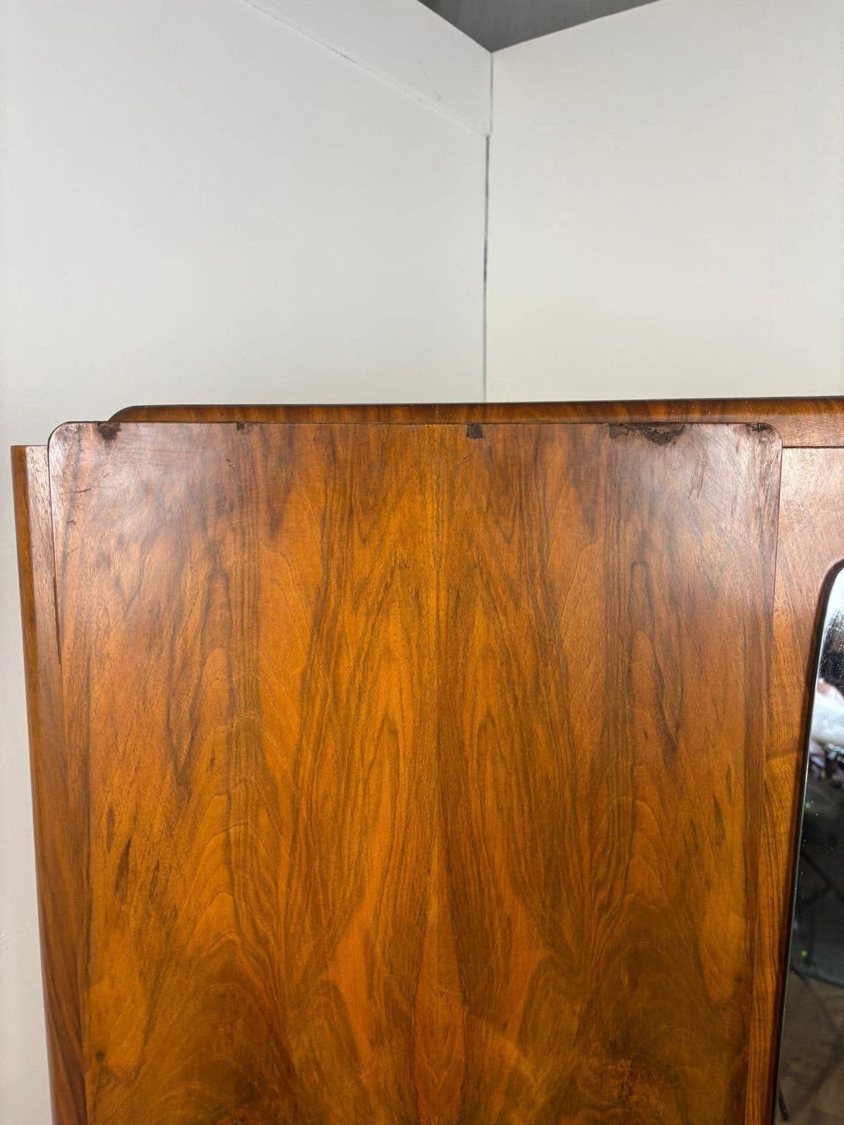 1950's Vintage Walnut Veneered Wardrobe photo furniture