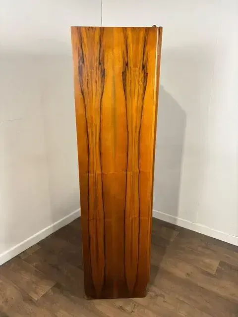 1950's Vintage Walnut Gents Wardrobe photo for sale