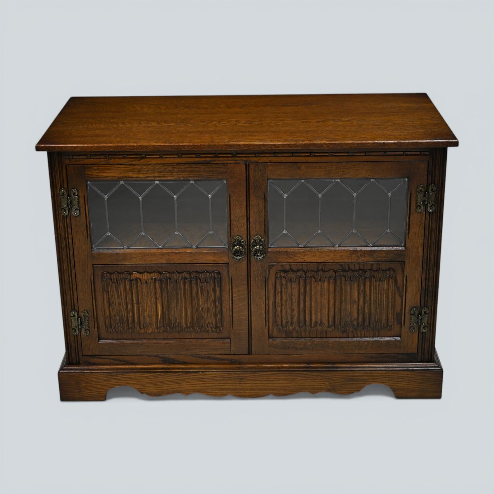Old Charm Tv Stand Music Entertainment/Cabinet Light Oak #2265 Free Uk Delivery photo furniture