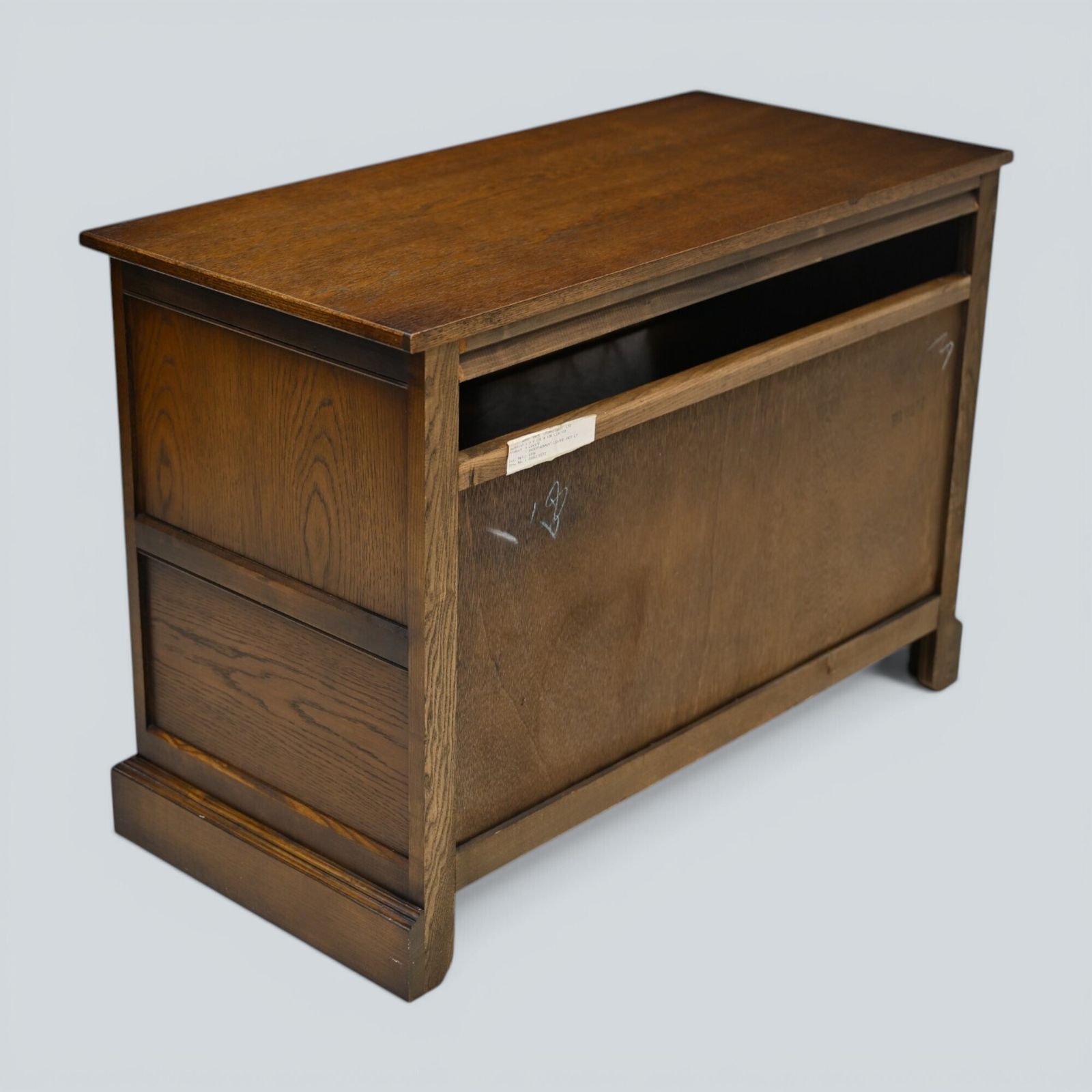 Old Charm Tv Stand Music Entertainment/Cabinet Light Oak #2265 Free Uk Delivery photo Furniture