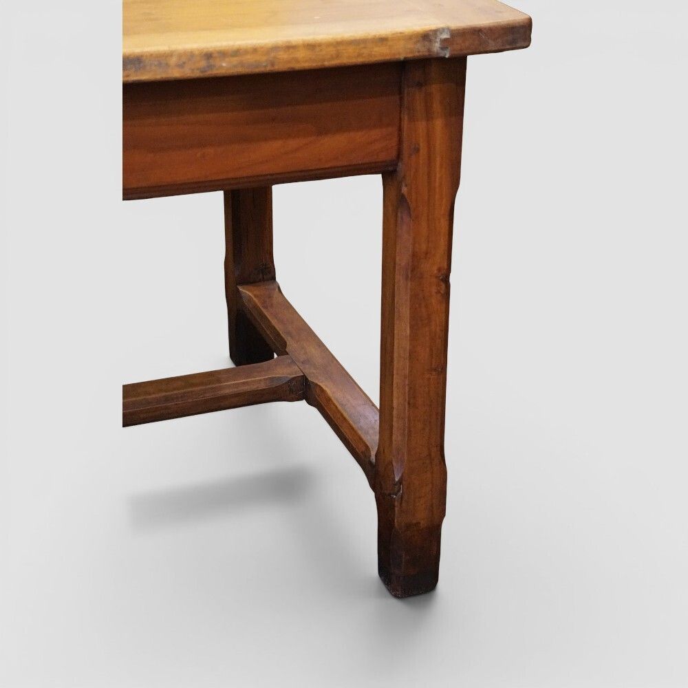 Antique Fruitwood Farmhouse Kitchen Table photo 2550.0