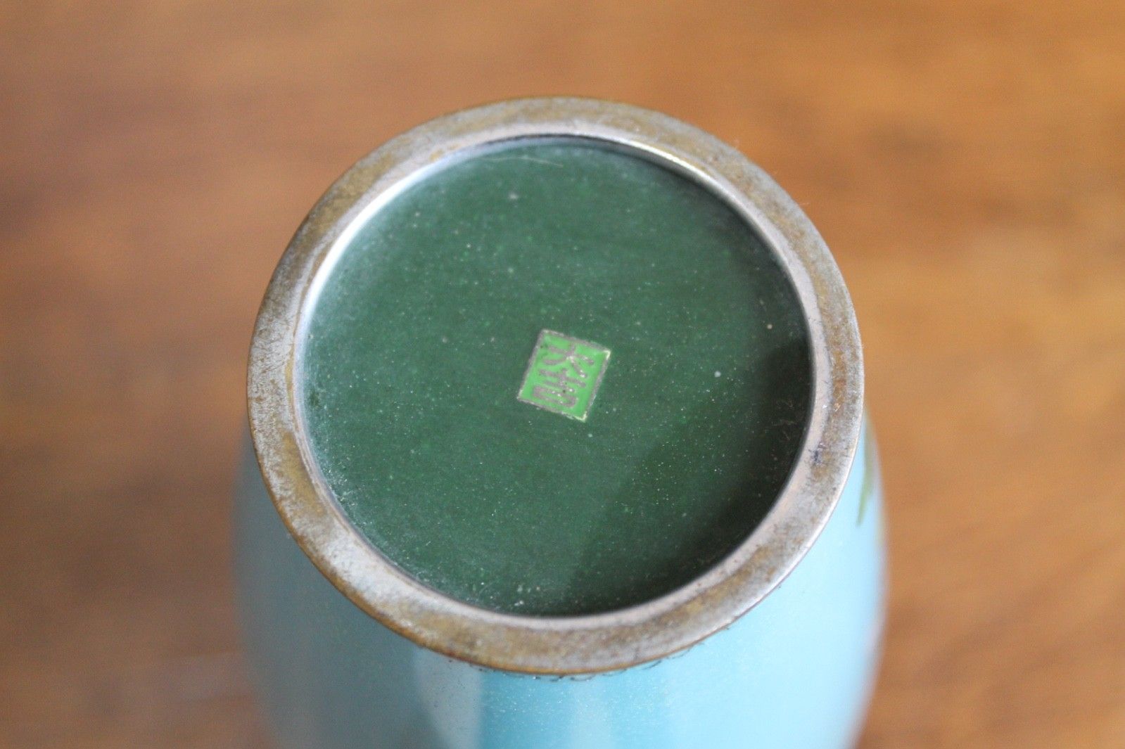 Japanese Daikichi Cloisonne Vase photo for sale