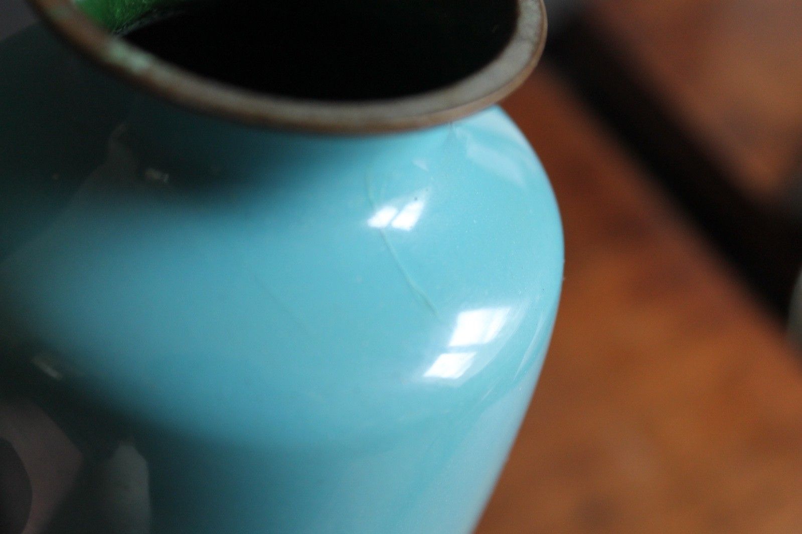 Japanese Daikichi Cloisonne Vase photo vintage