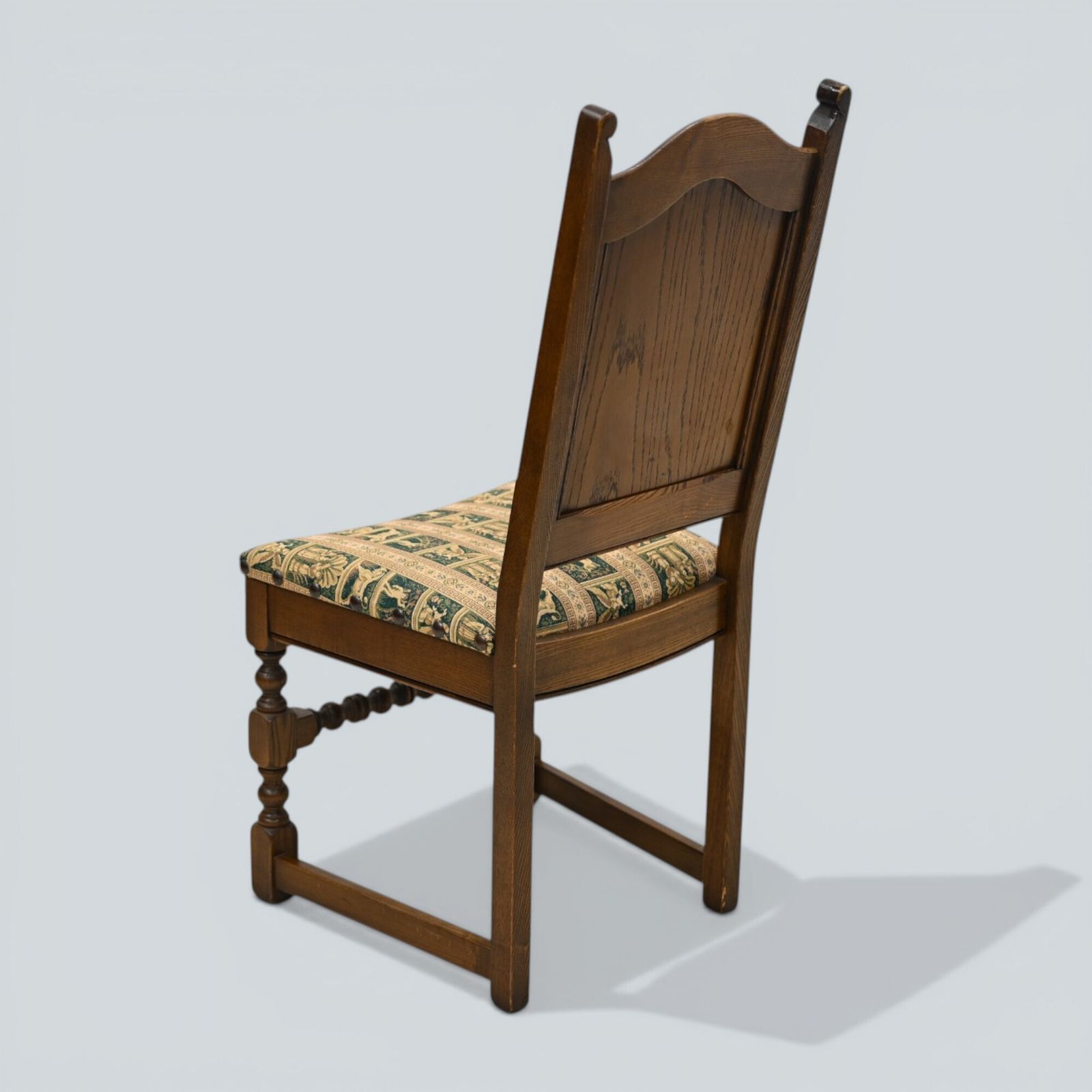 6 Old Charm Dining Chairs Premium Studded Upholstery Light Oak Free Uk Delivery* photo buy
