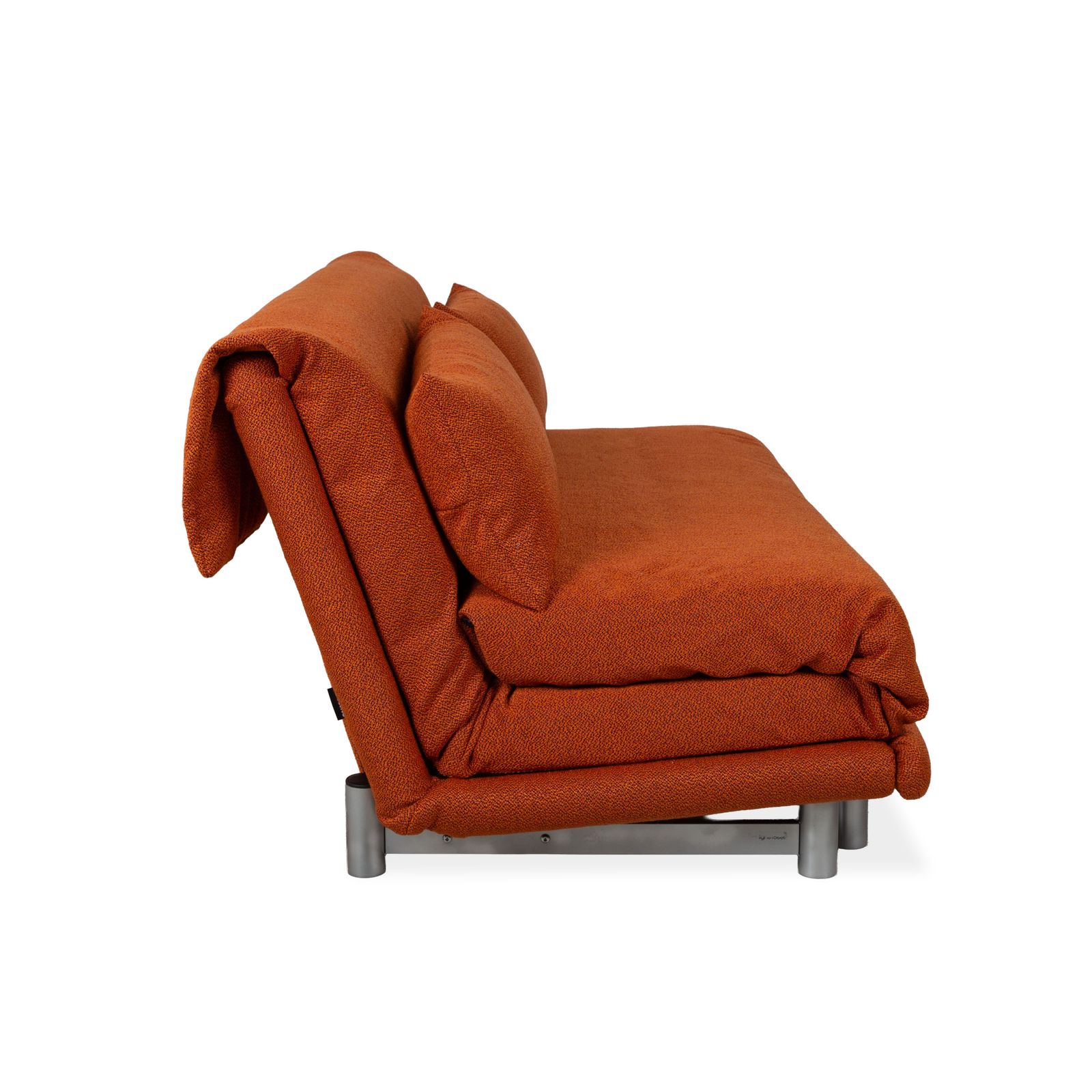Canapé convertible manuel 3 places Ligne Roset Multy en tissu gris, structure argentée photo buy