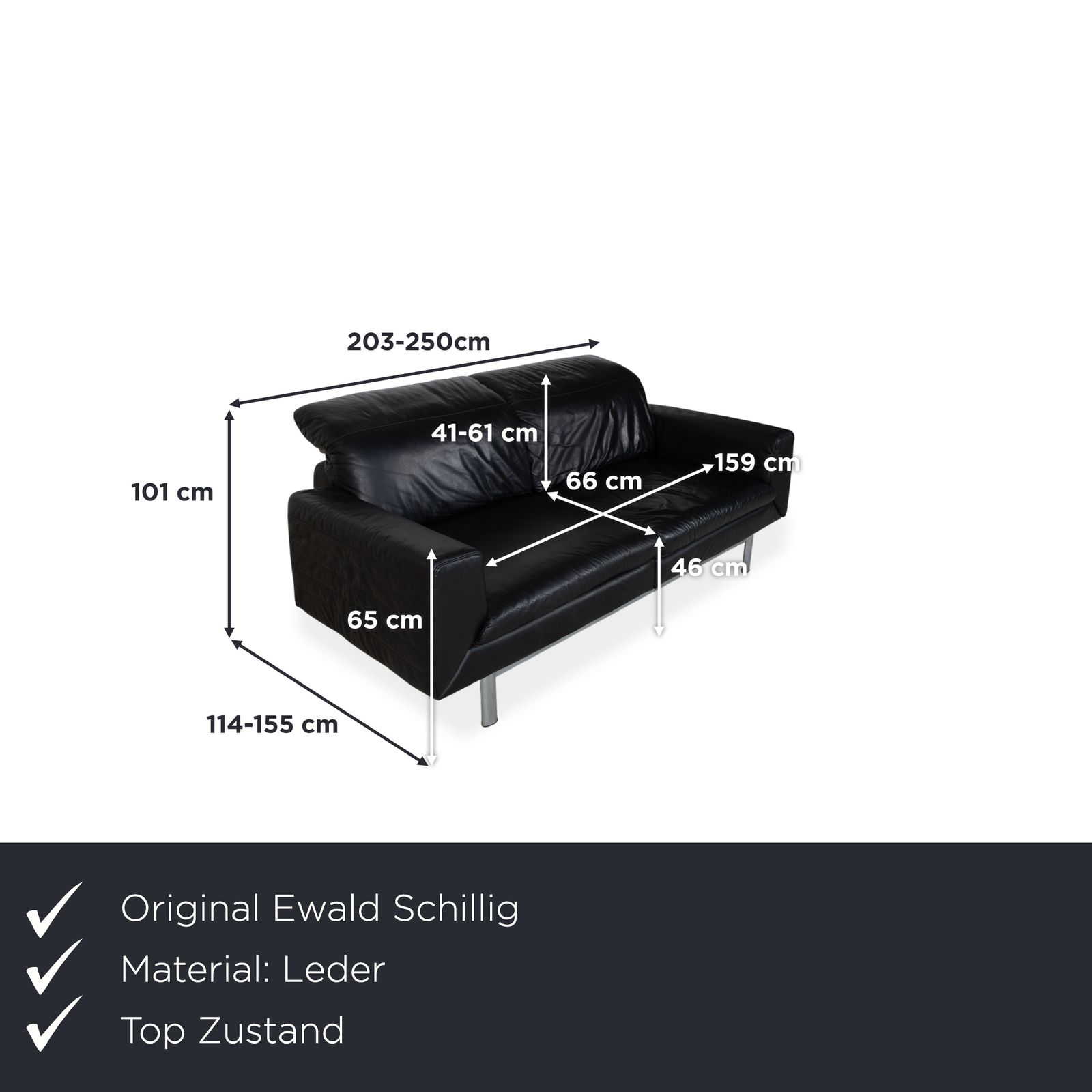 Canapé compact en cuir Ewald Schillig Columbo au confort fonctionnel photo furniture