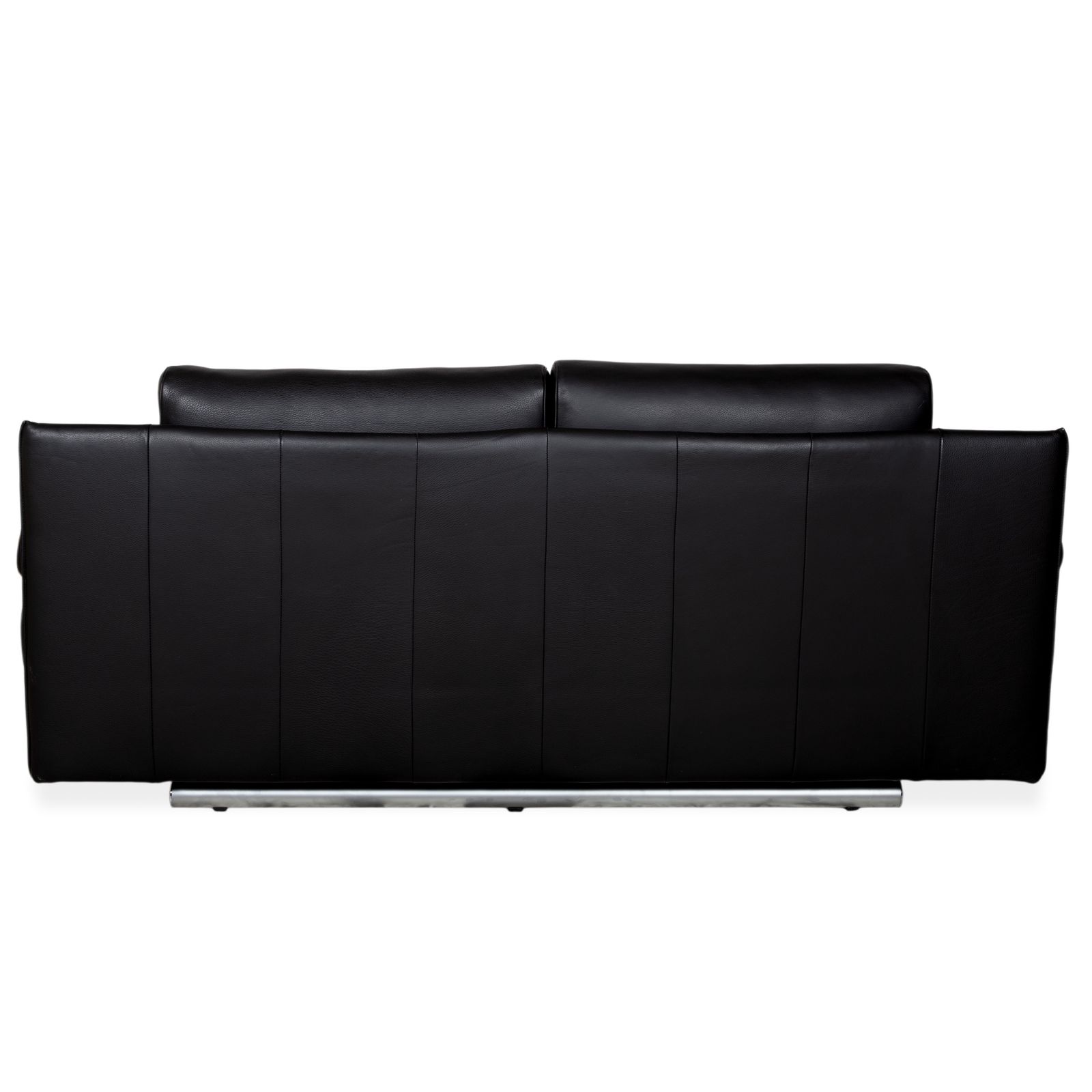 Mobilier Canapé 2 places en cuir Rolf Benz 6500 noir, fonction manuelle photo