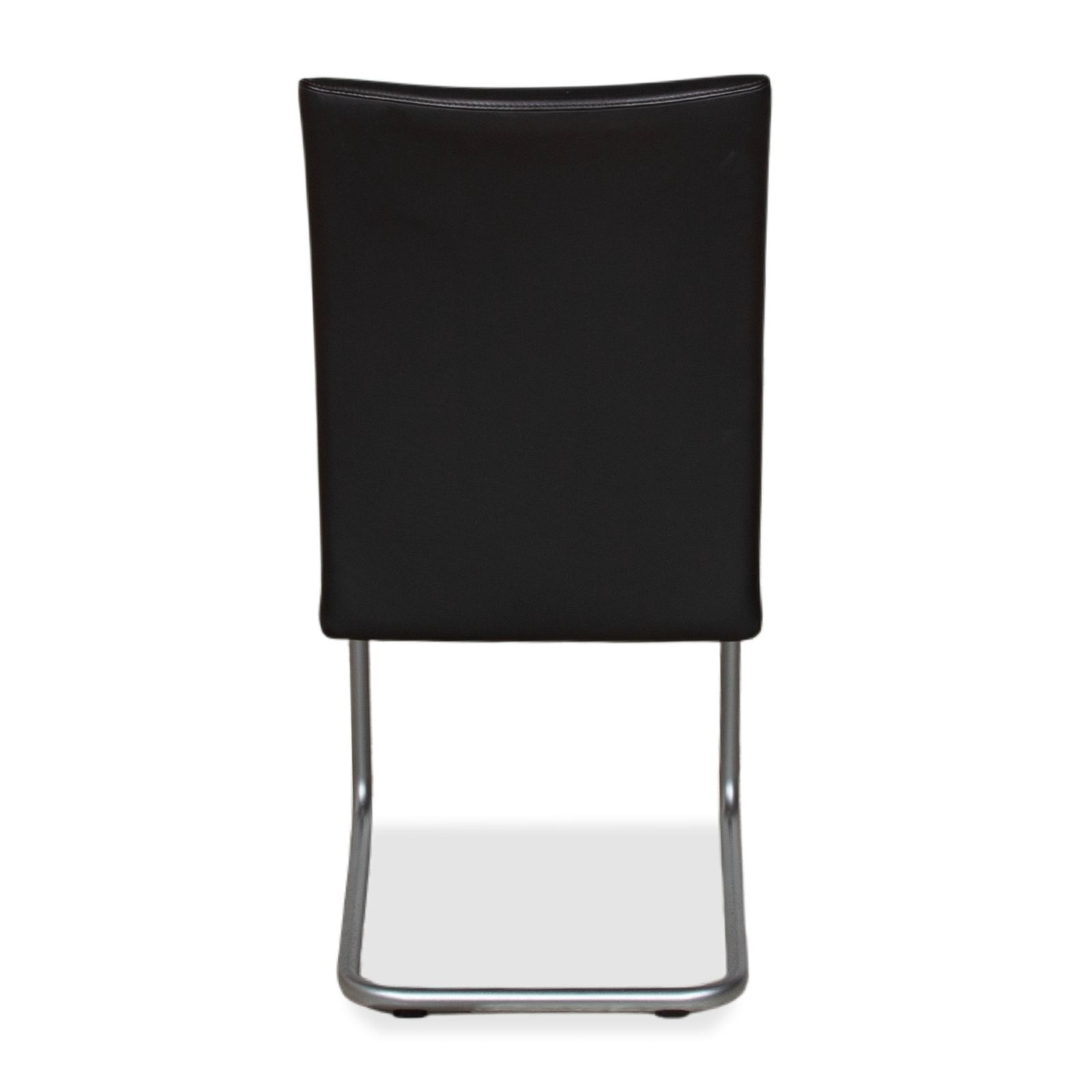 Furniture Hülsta D2 8 Piece Set Of Leather Cantilever Chairs In Black photo