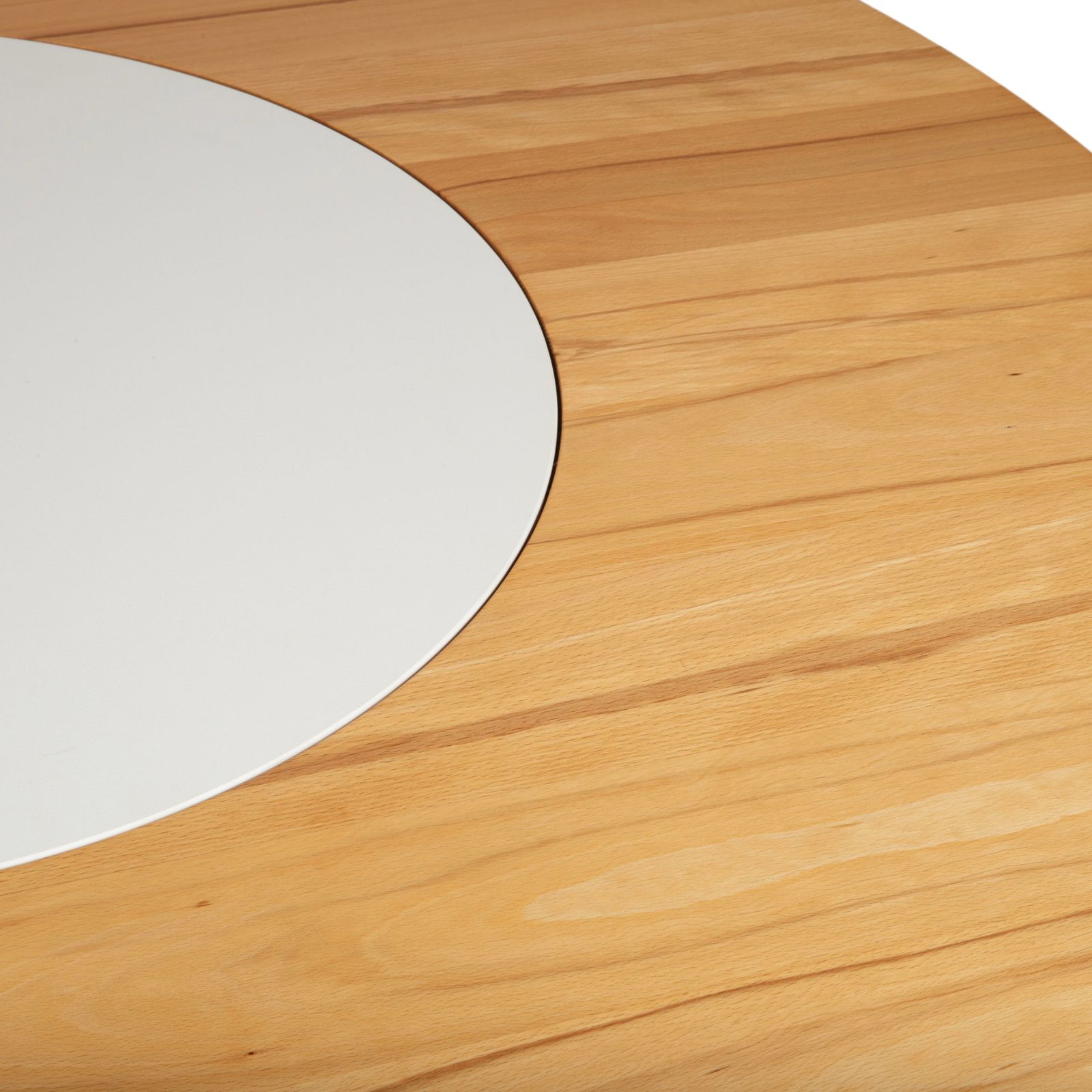 Table à manger Team 7 Miro en bois, marron, avec plateau rotatif, 120 x 120 cm photo buy